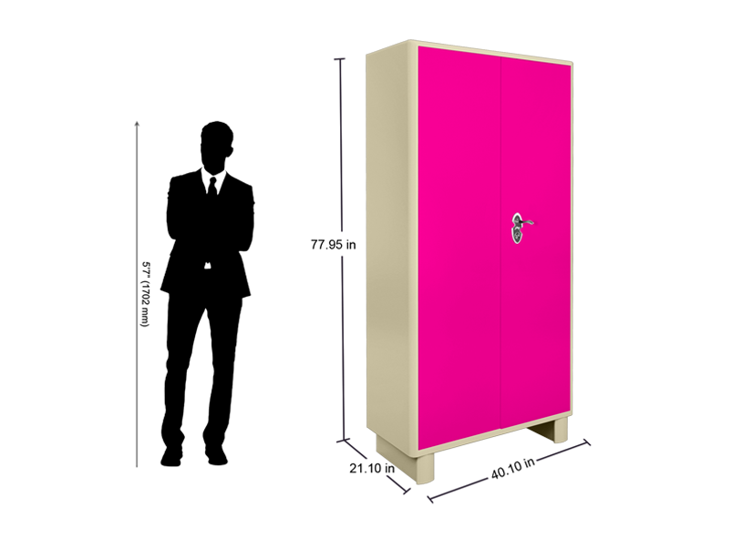 Almirah double door size